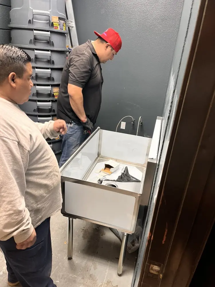 Commercial plumbing and sink installation in Fricks Lock